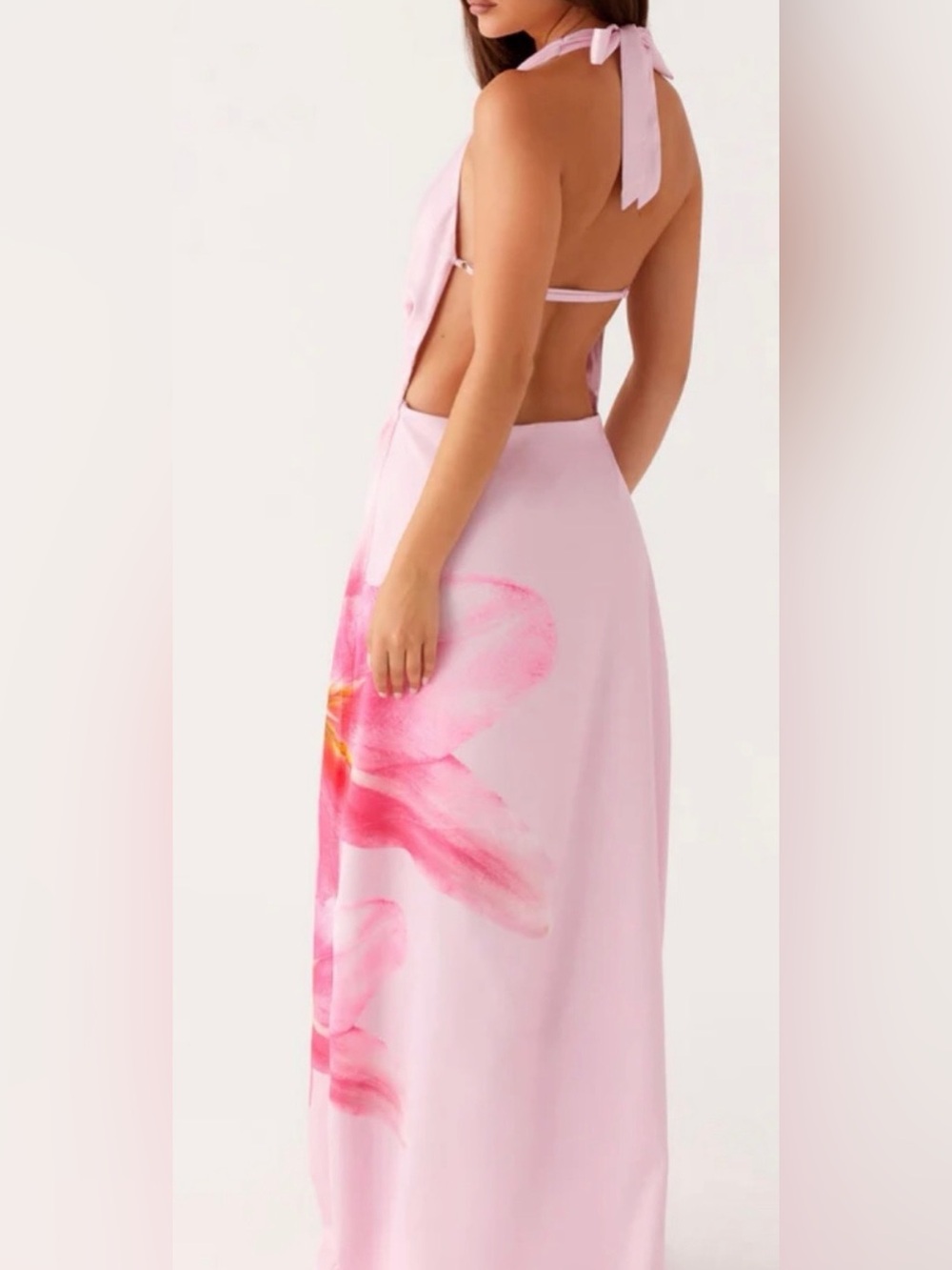 Peppermayo Maxi Dress -Pink Floral NWT - Picture 3 of 13